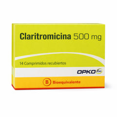 Claritromicina Comprimidos Recubiertos 500mg