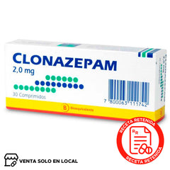 Clonazepam Comprimidos 2mg