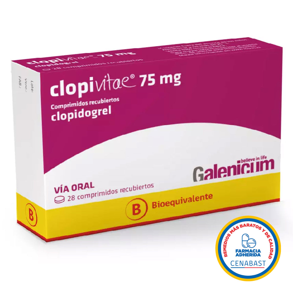 Clopivitae Comprimidos Recubiertos 75mg Producto Cenabast