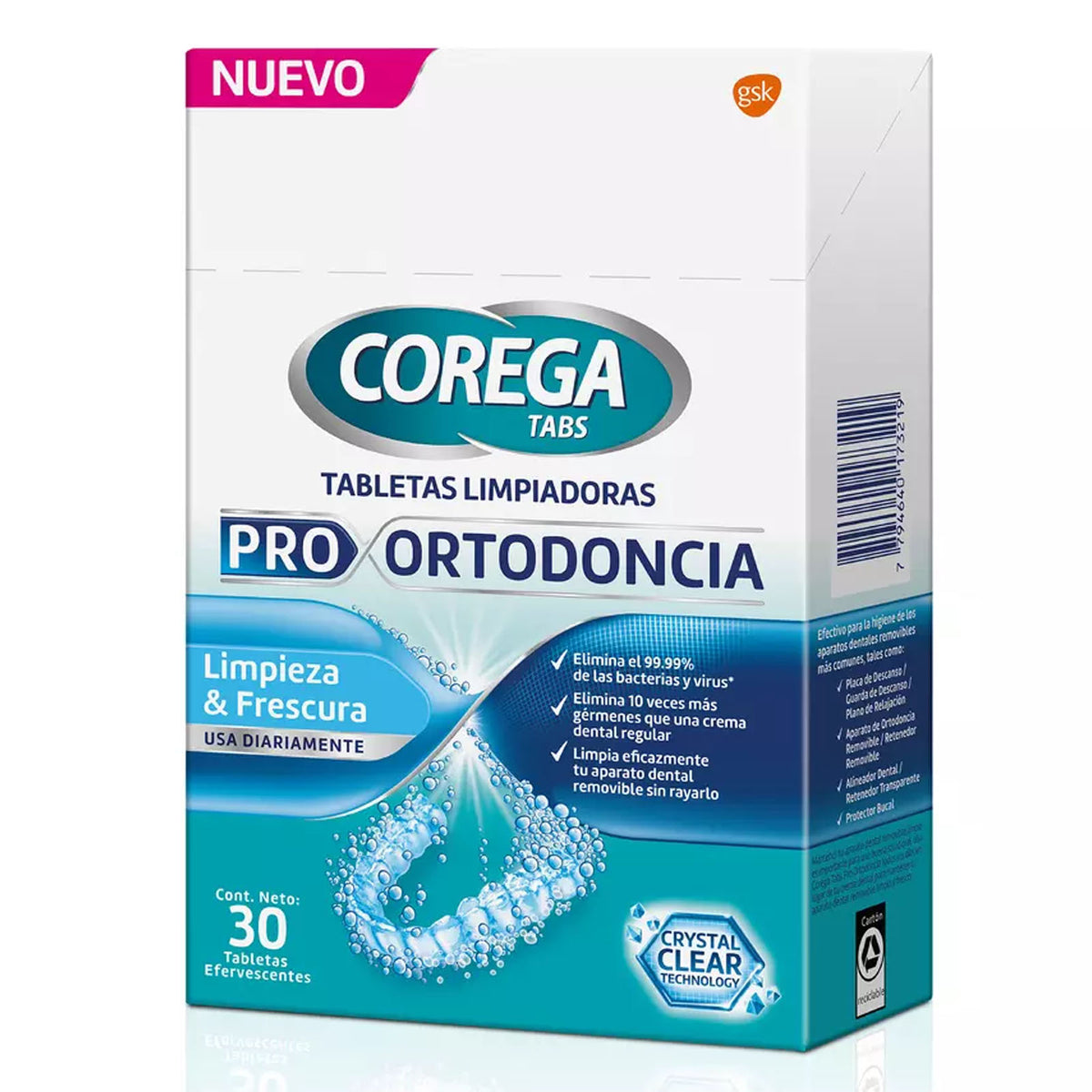 Corega Tabletas Pro Ortodoncia