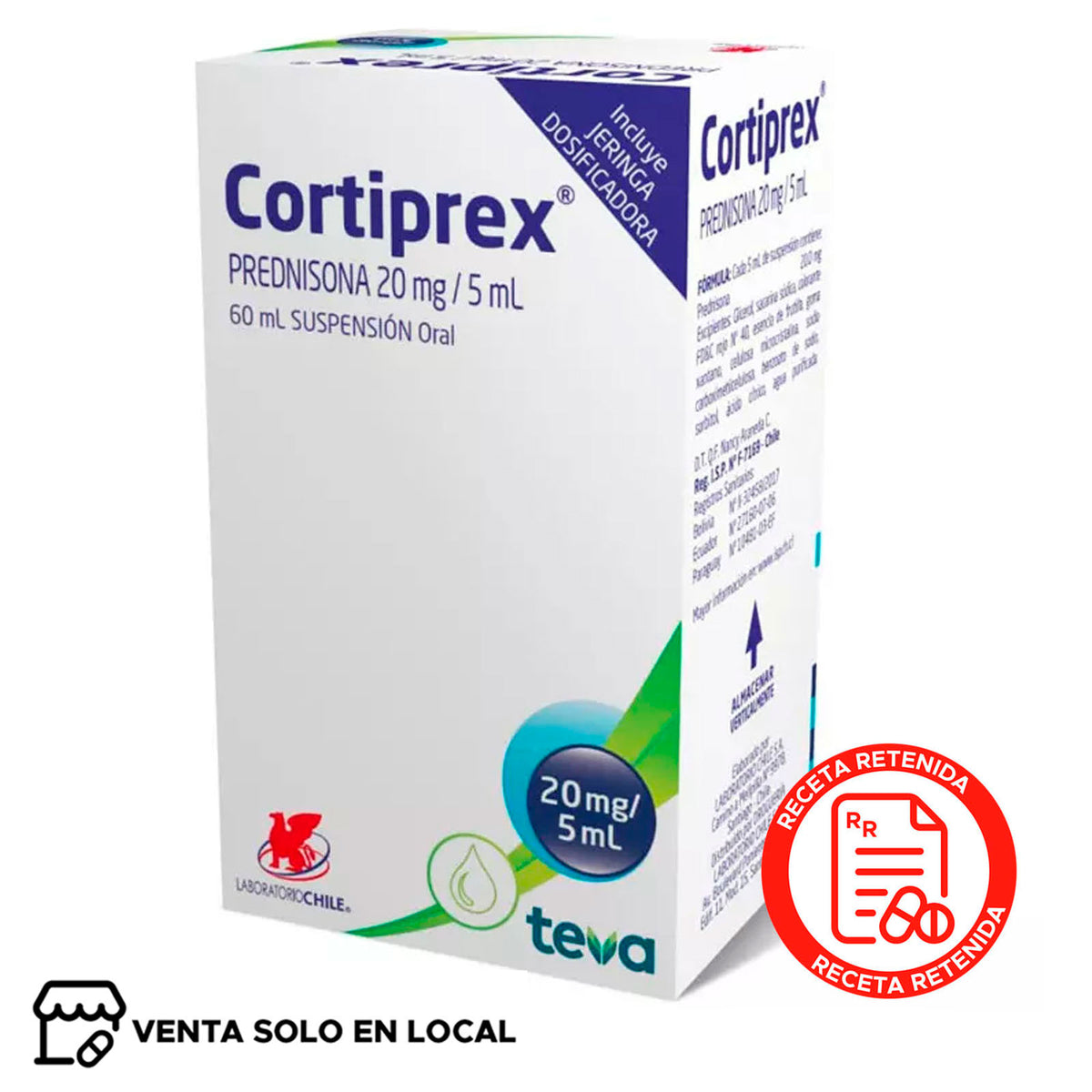 Cortiprex Suspensión Oral 20mg/5ml