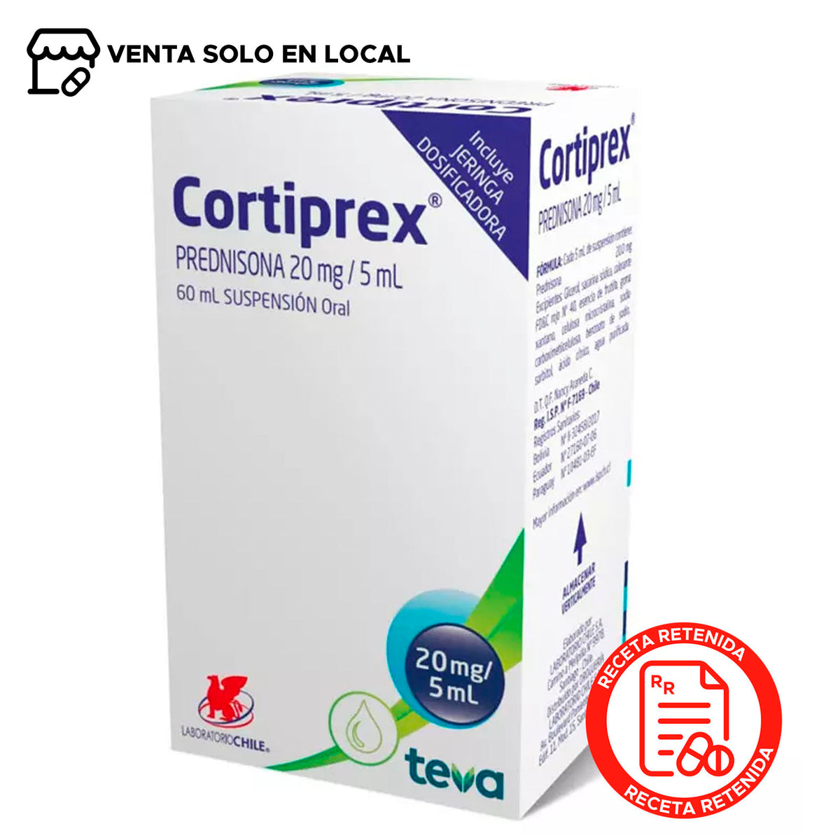 Cortiprex Suspensión Oral 20mg/5ml