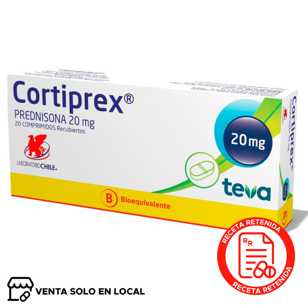 Cortiprex Comprimidos Recubiertos 20mg (disponible solo para venta presencial)