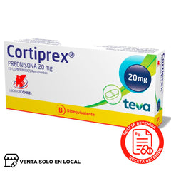 Cortiprex Comprimidos Recubiertos 20mg (disponible solo para venta presencial)