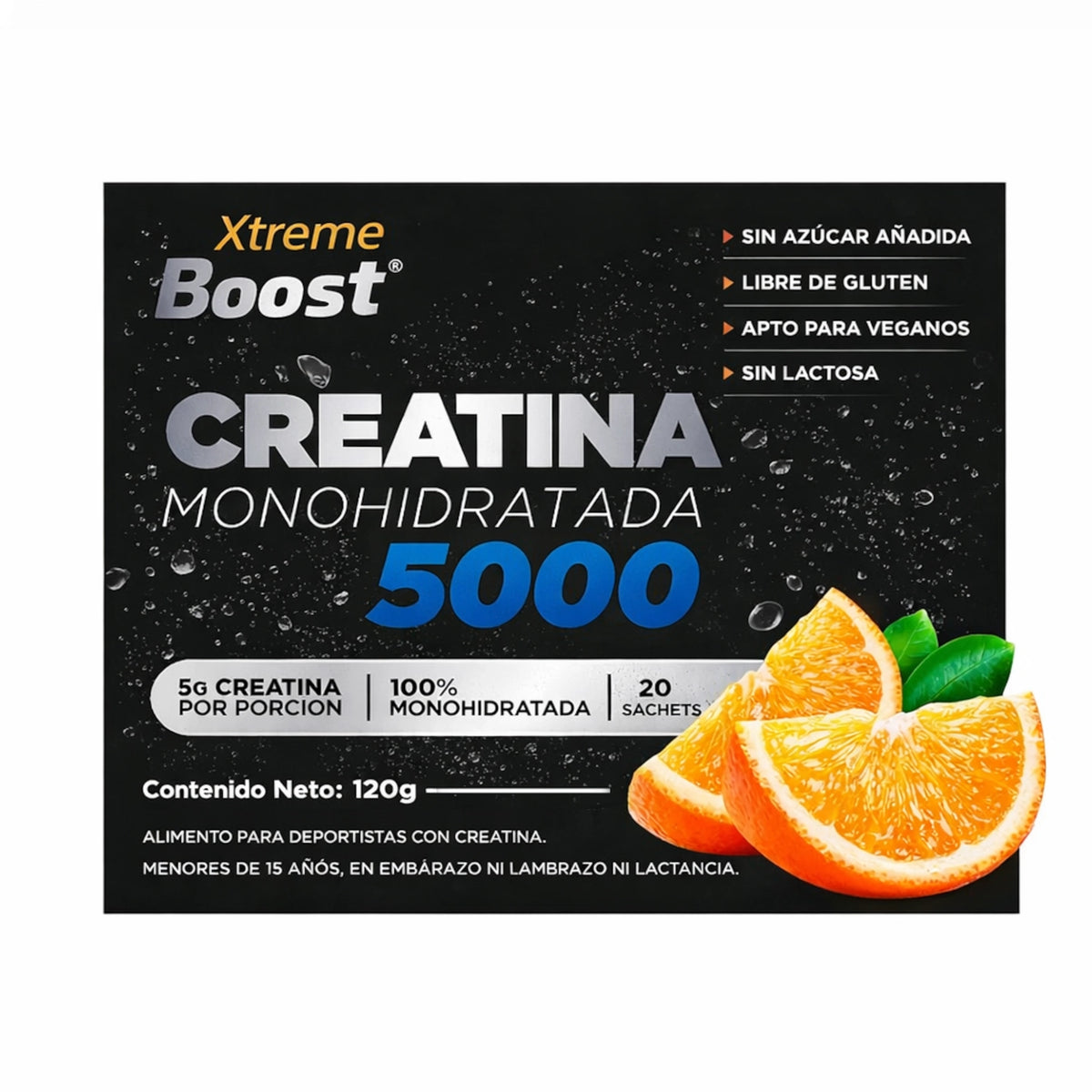 Creatina Xtreme Boost Sobres 5g Sabor Naranja