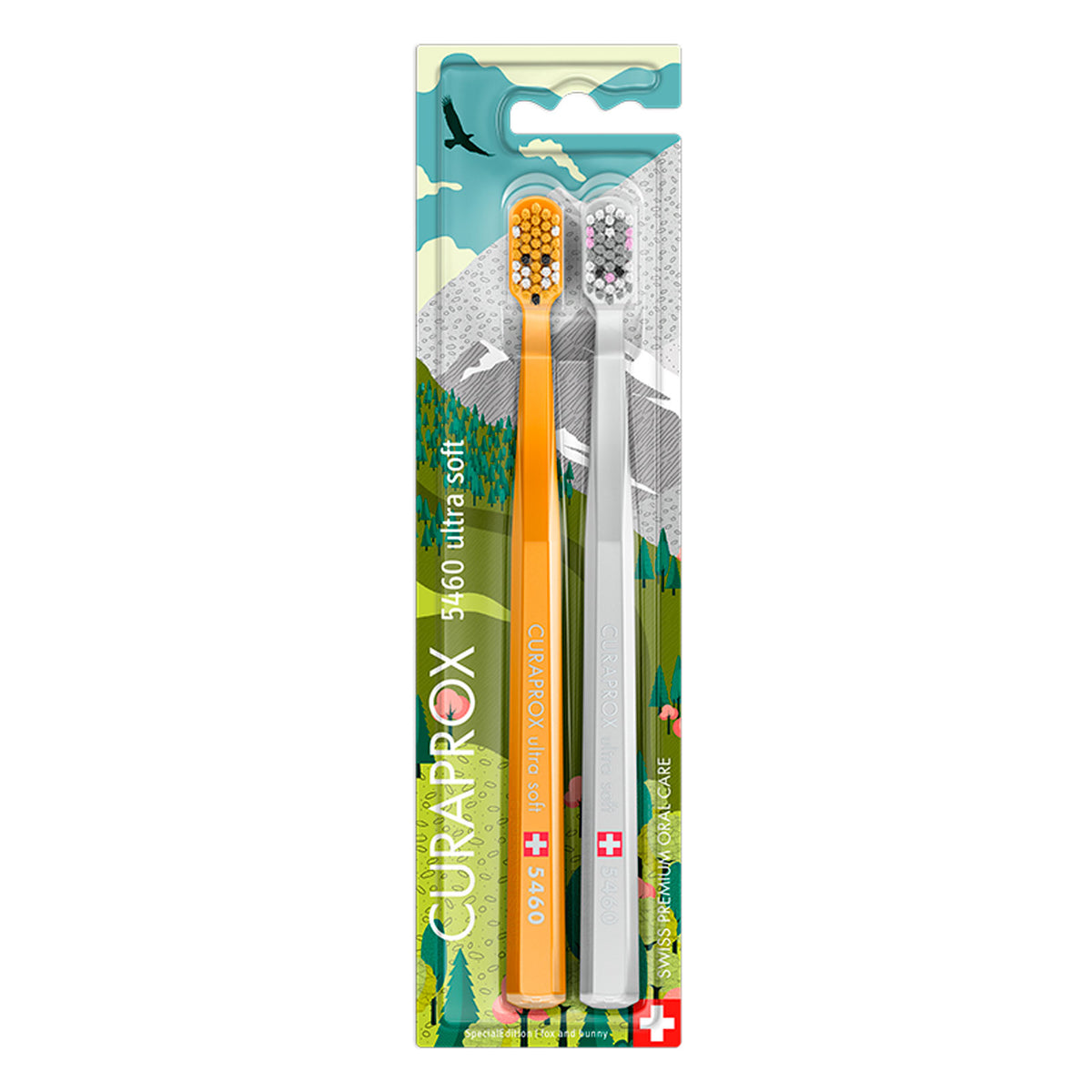 Curaprox Pack Cepillo Dental Fox and Bunny Ultra Soft 5460