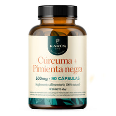 Cúrcuma + Pimienta Negra Cápsulas