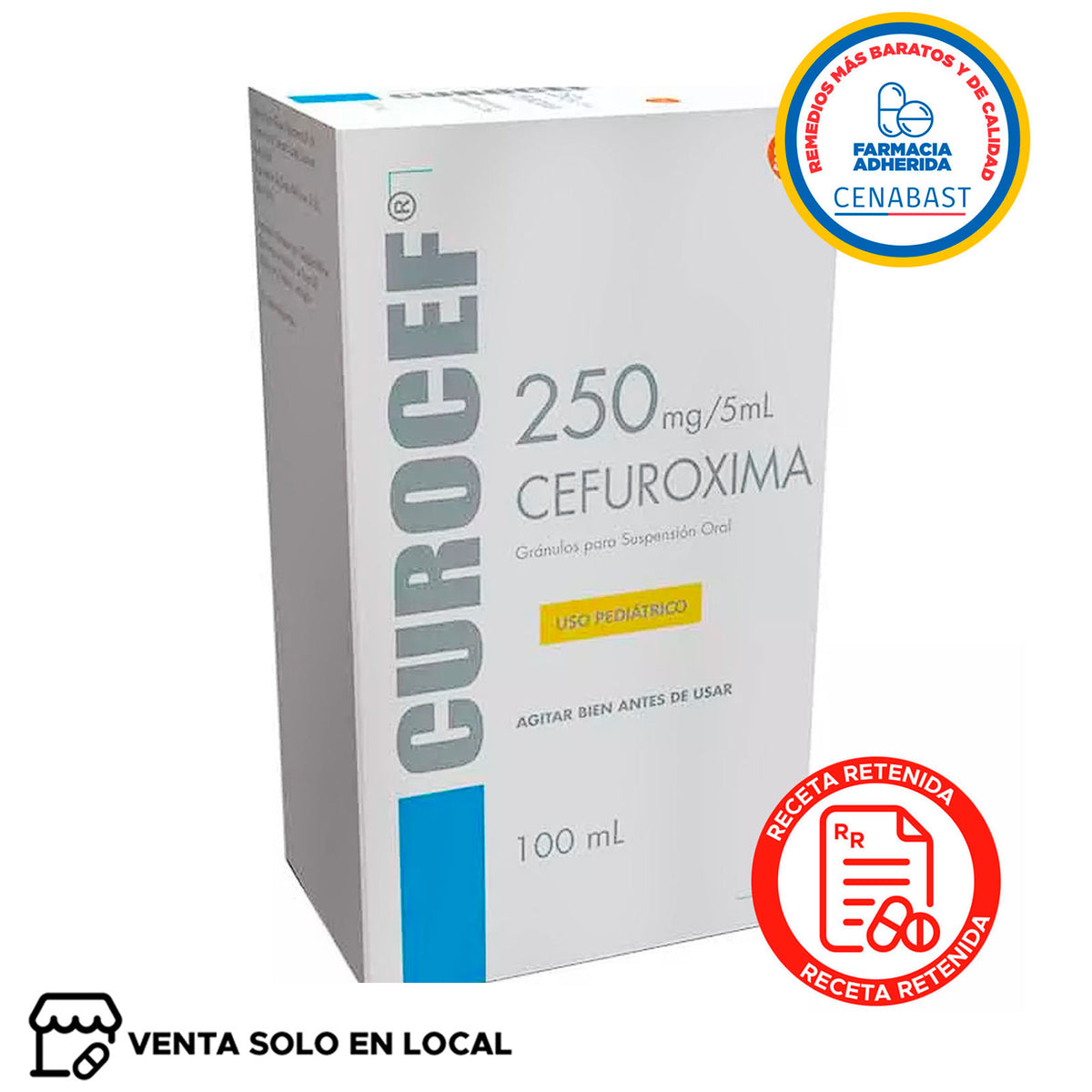 Curocef Suspensión Oral 250mg/5ml Producto Cenabast