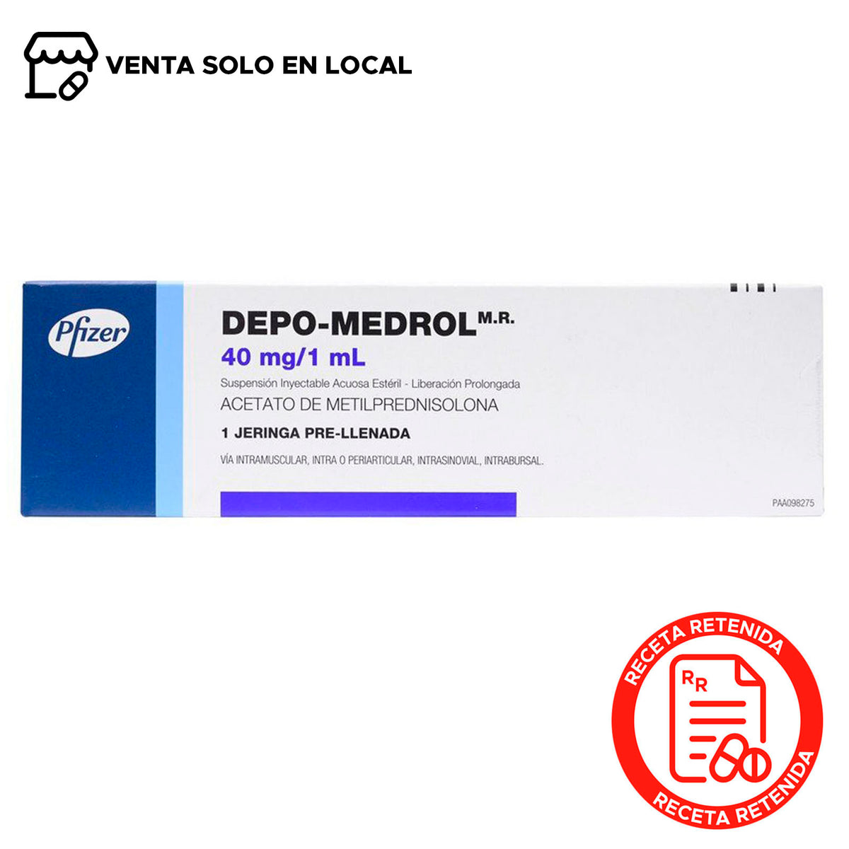 Depo-Medrol Suspensión Inyectable 40mg/1ml