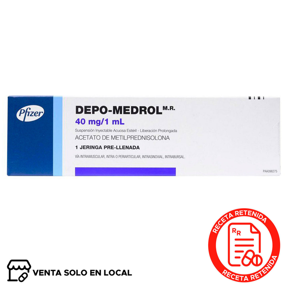 Depo-Medrol Suspensión Inyectable 40mg/1ml