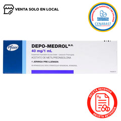Depo-Medrol Suspensión Inyectable 40mg/1ml Producto Cenabast