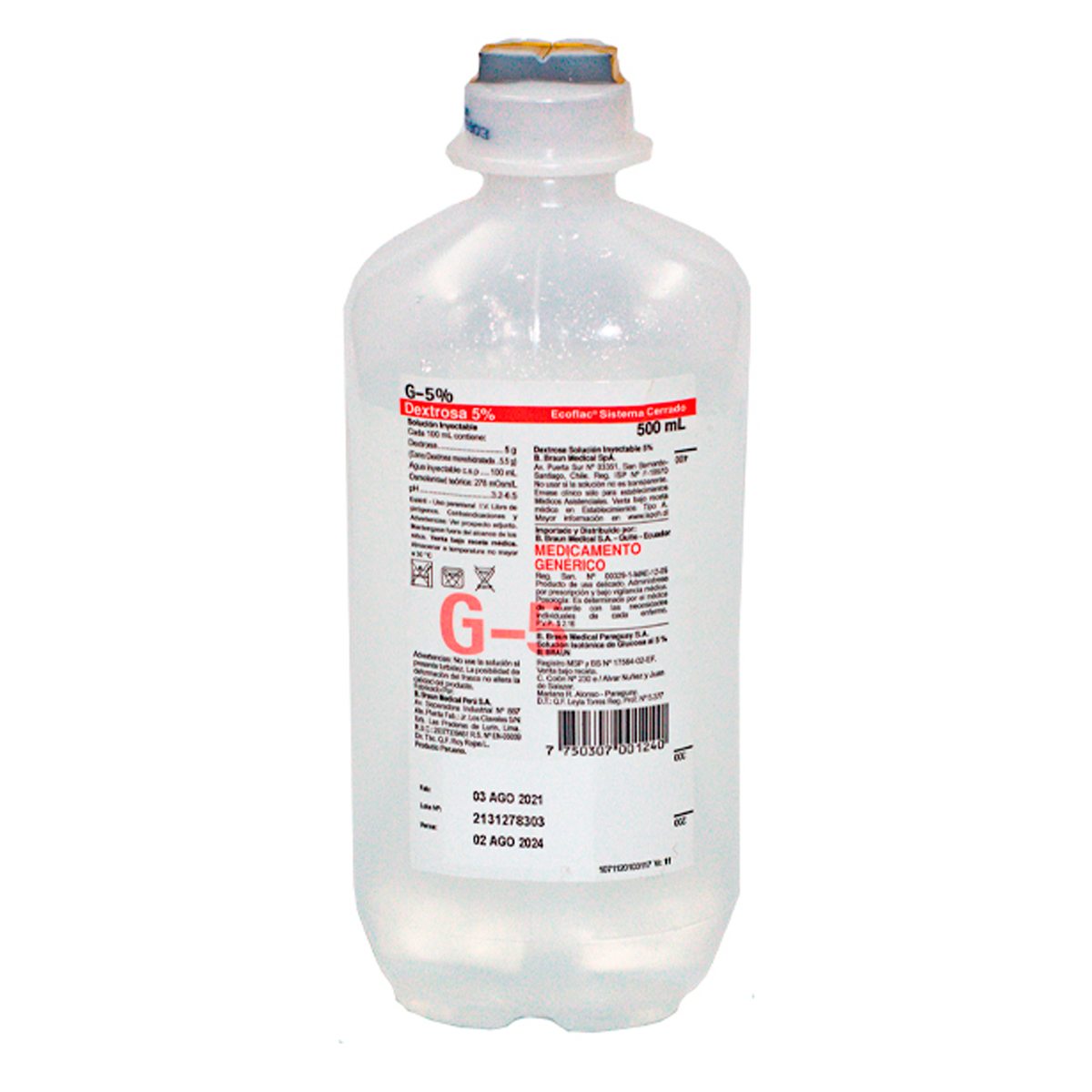 Solución Glucosa Dextrosa 5%