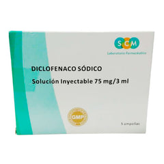 Diclofenaco Inyectable 75mg / 3ml