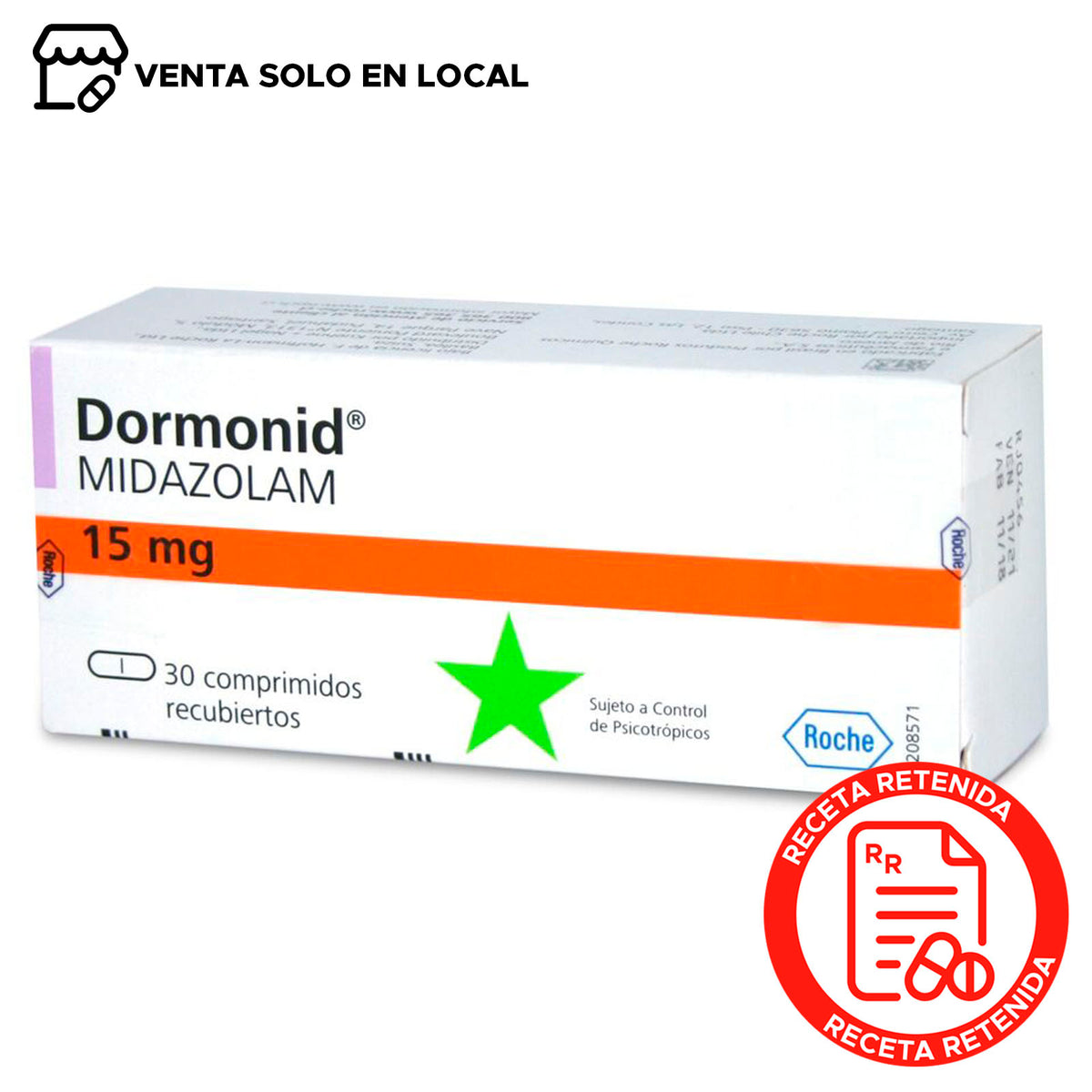 Dormonid Comprimidos Recubiertos 15mg