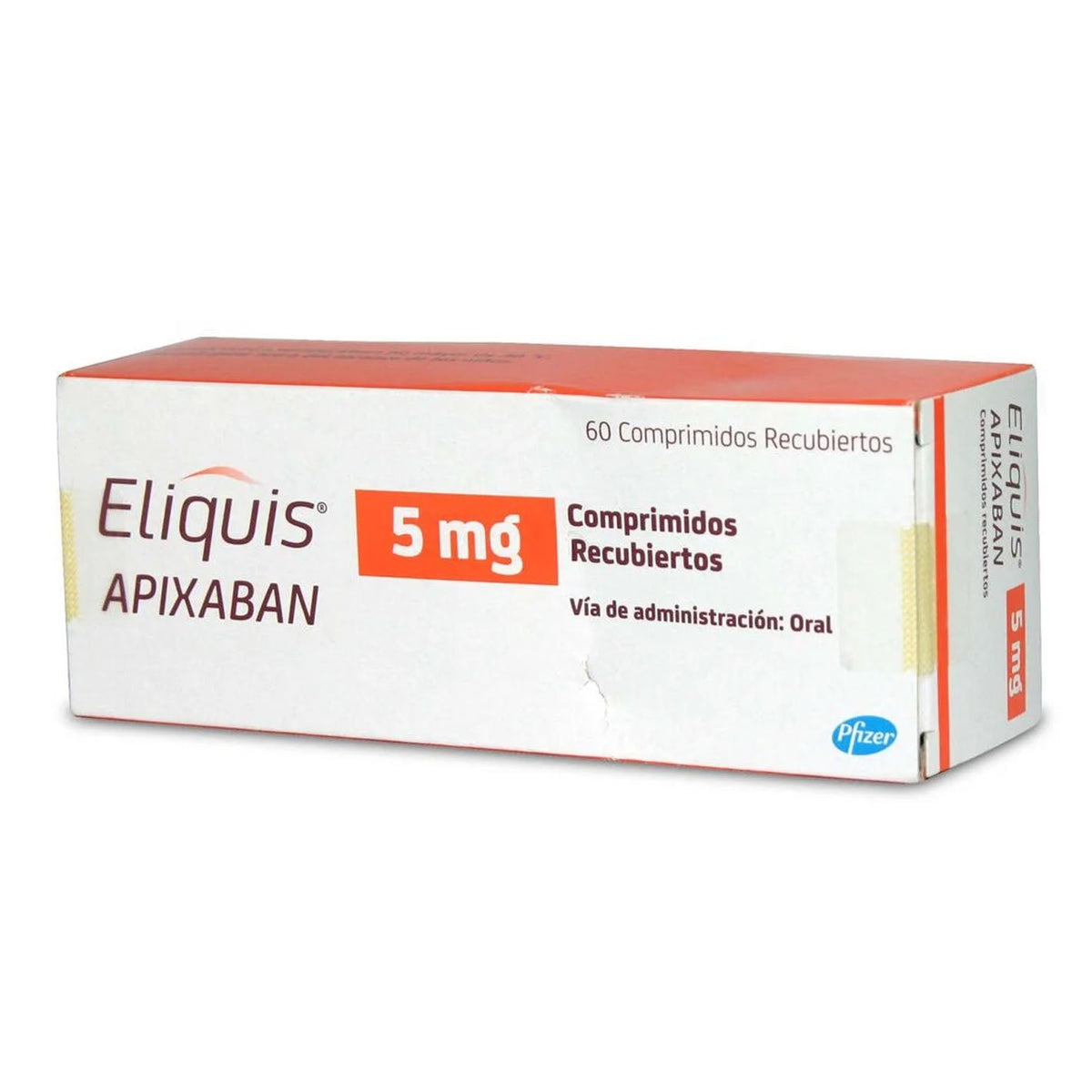 Eliquis Comprimidos Recubiertos 5mg.