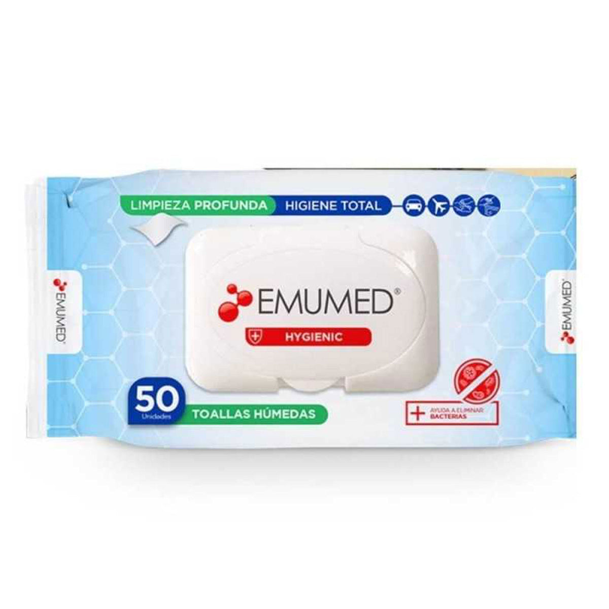 Emumed Toallas húmedas Antibacterial