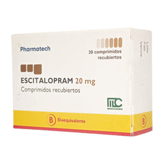 Escitalopram Comprimidos Recubiertos 20mg