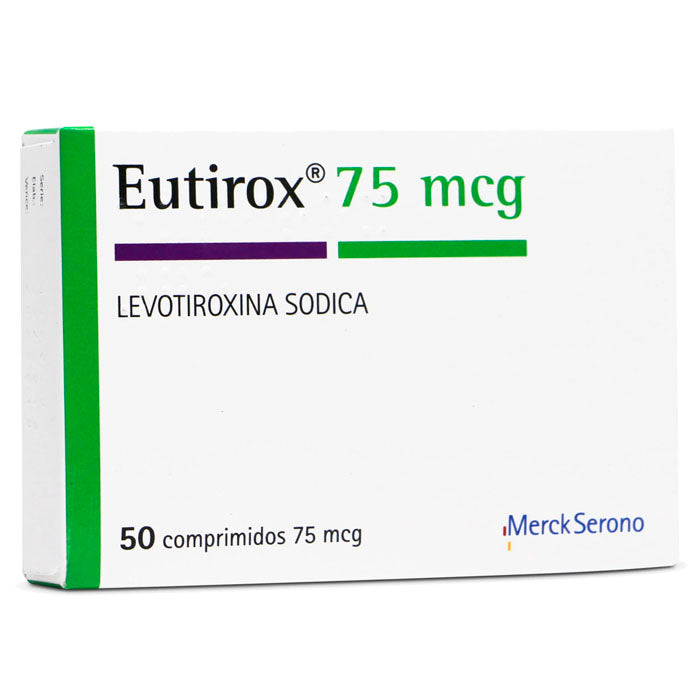 Eutirox Comprimidos 75mcg.