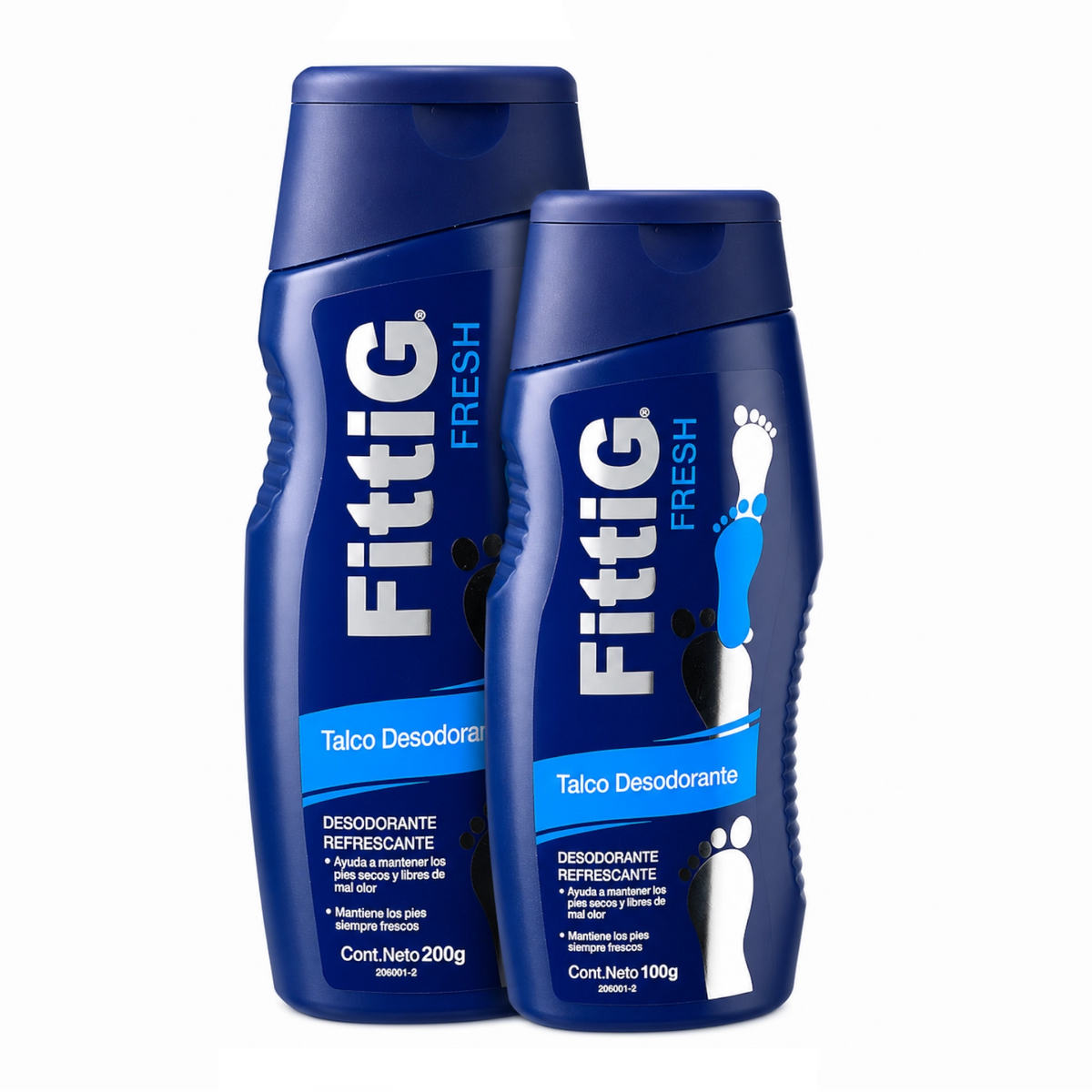 Fittig Fresh Pack de Talco en Polvo para Pies 200g + 100g