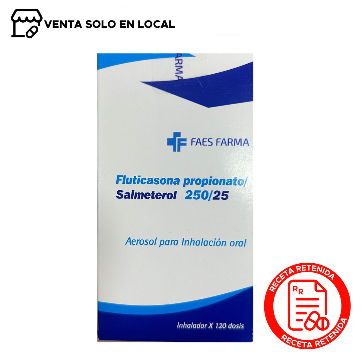 Fluticasona Propionato / Salmeterol 250/25 Aerosol para Inhalación Oral (disponible solo para venta presencial)