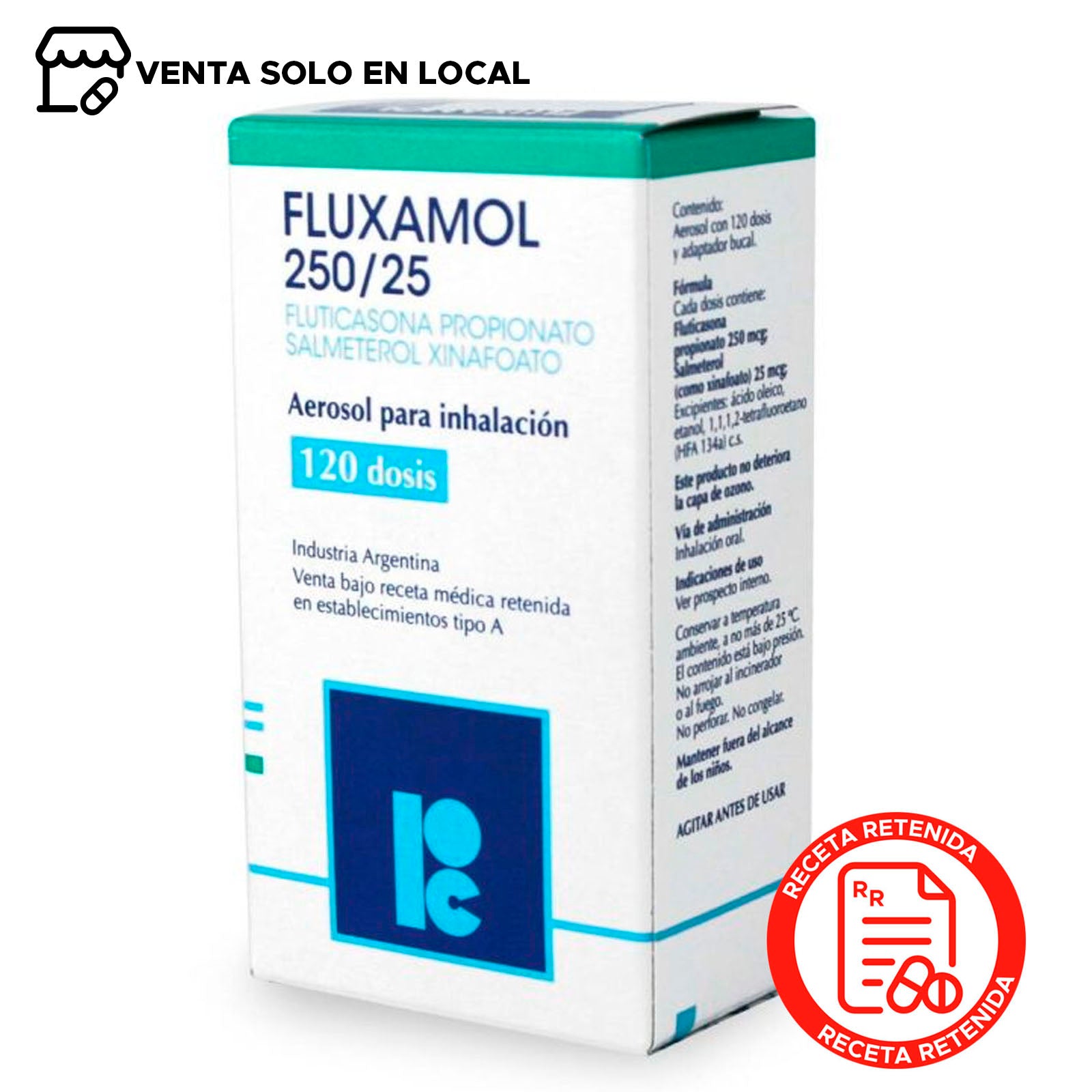 Fluxamol Aerosol para Inhalación 250/25