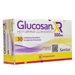 Glucosan XR Comprimidos Recubiertos de Liberación Prolongada 500mg