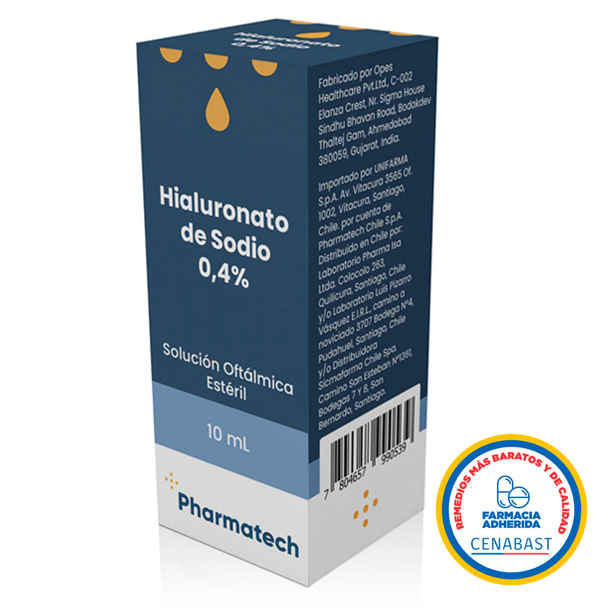 Hialuronato de Sodio Solución Oftálmica 0,4% Producto Cenabast