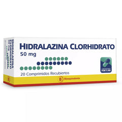 Hidralazina Comprimidos Recubiertos 50mg.