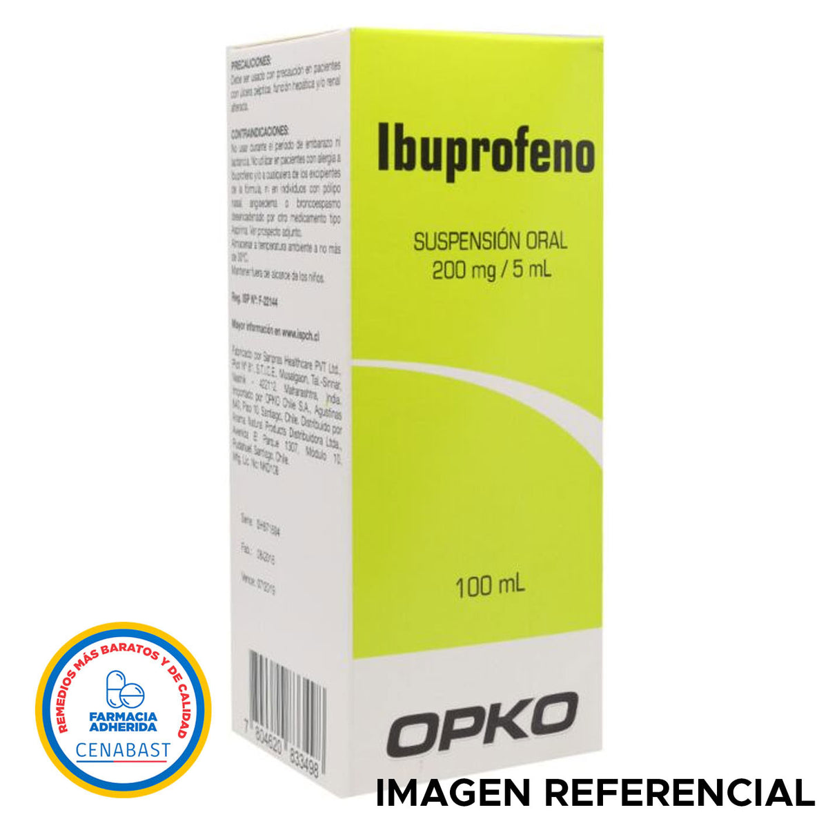 Ibuprofeno Suspensión Oral Forte 200mg/5ml Producto Cenabast