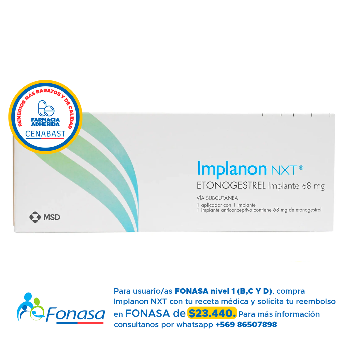 Implanon NXT Producto Cenabast