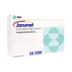 Janumet Comprimidos Recubiertos 50/1000.