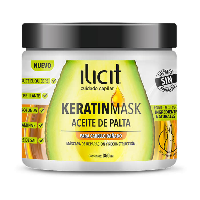 Ilicit Máscara Capilar Keratinmask Aceite de Palta