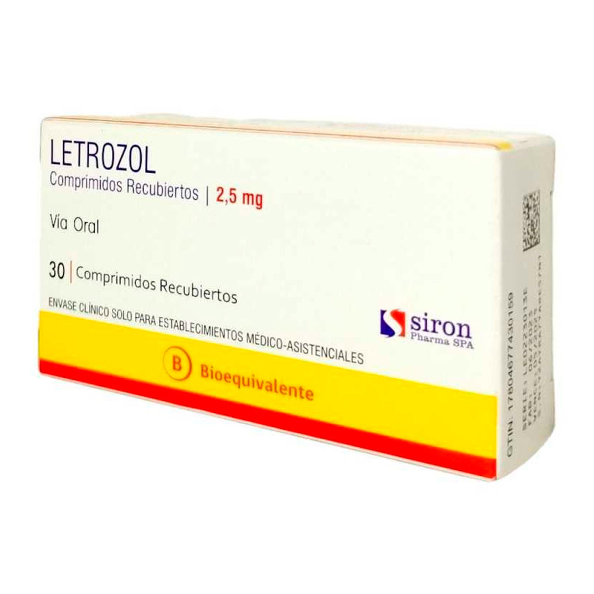 Letrozol Comprimidos Recubiertos 2,5mg