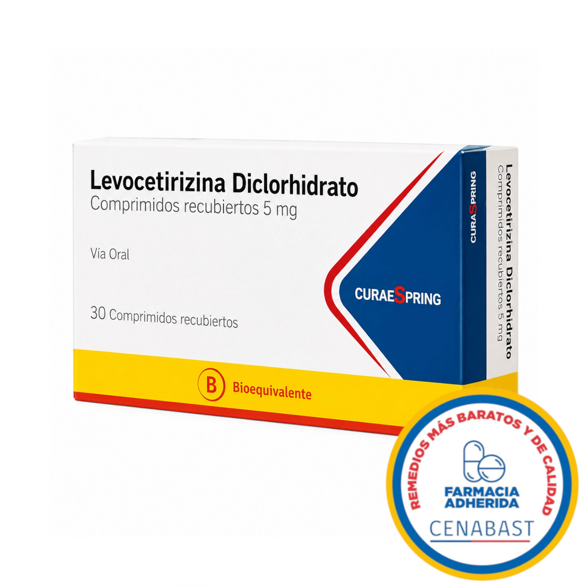 Levocetirizina 5mg 30 Comprimidos Recubiertos Producto Cenabast