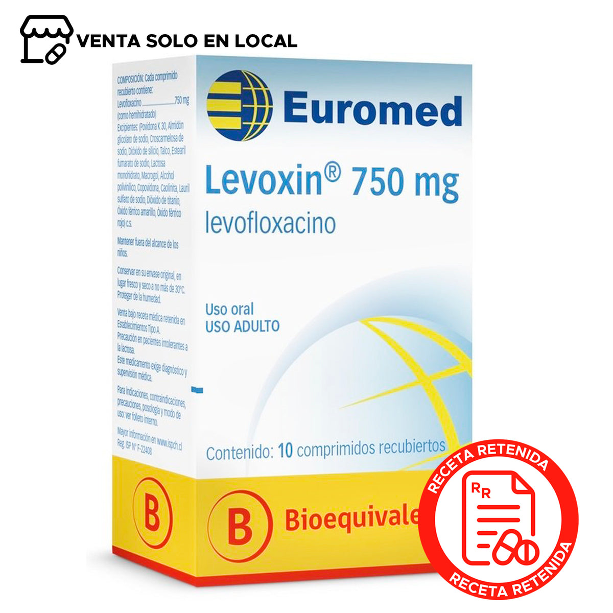 Levoxin Comprimidos Recubiertos 750mg