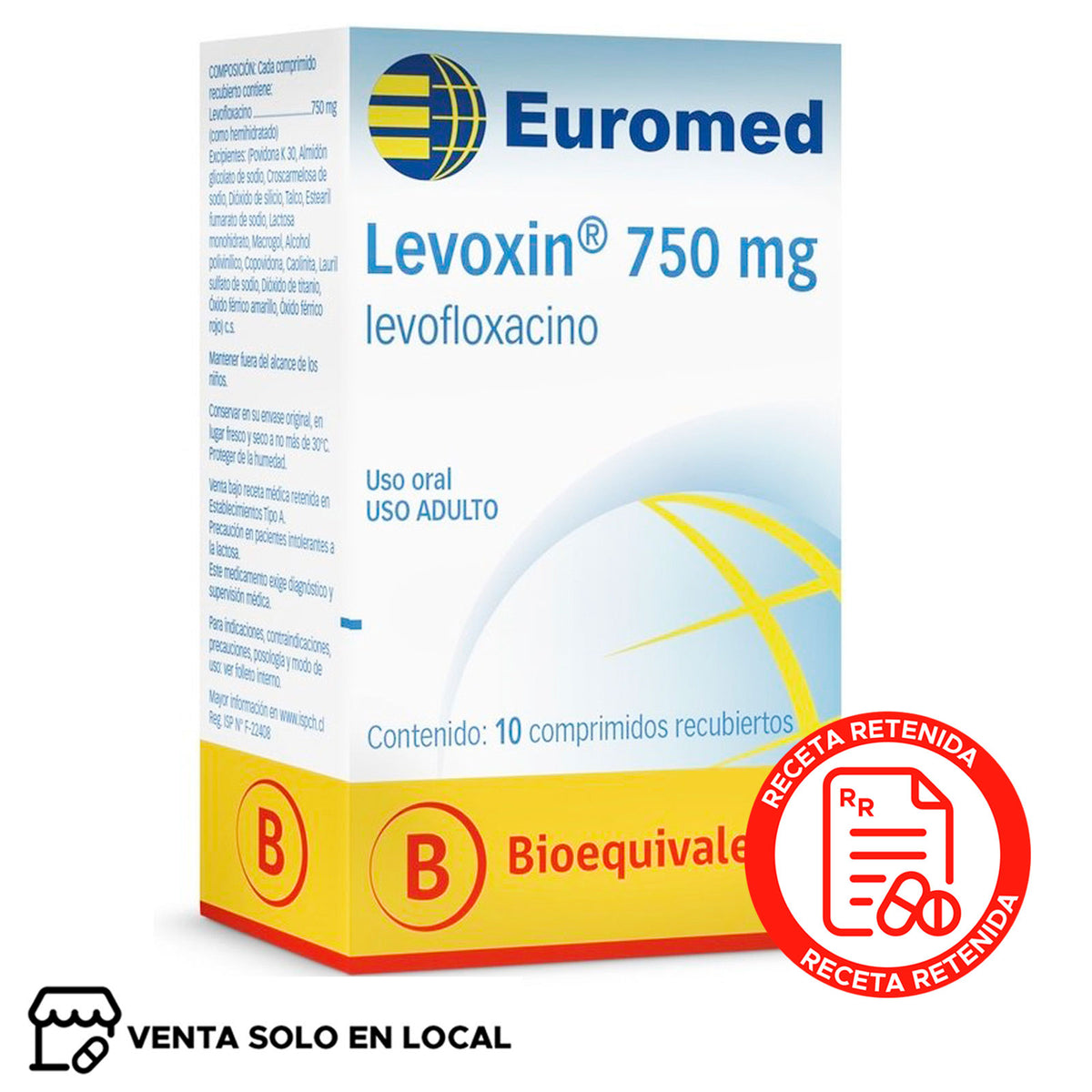 Levoxin Comprimidos Recubiertos 750mg