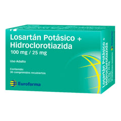 Losartan/Hidroclorotiazida Comprimidos Recubiertos 100/25