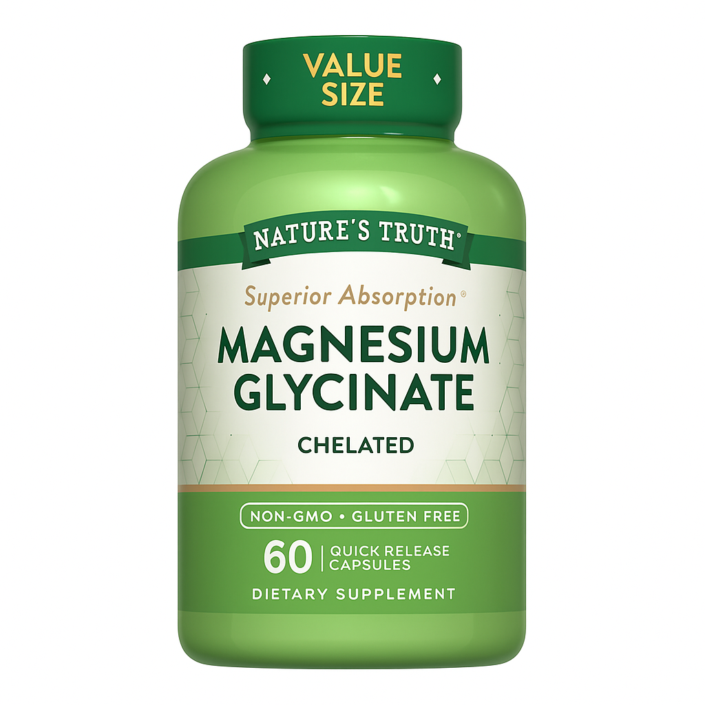 Magnesio Glicinato 200mg Cápsulas