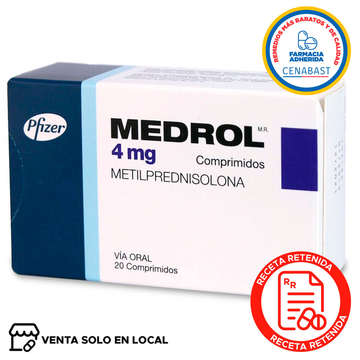 Medrol Comprimidos 4mg Producto Cenabast