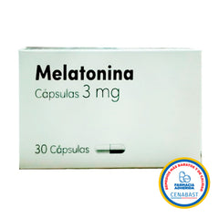 Melatonina 3mg 30 Cápsulas Producto Cenabast