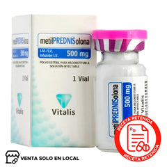 Metilprednisolona Solución Inyectable 500mg