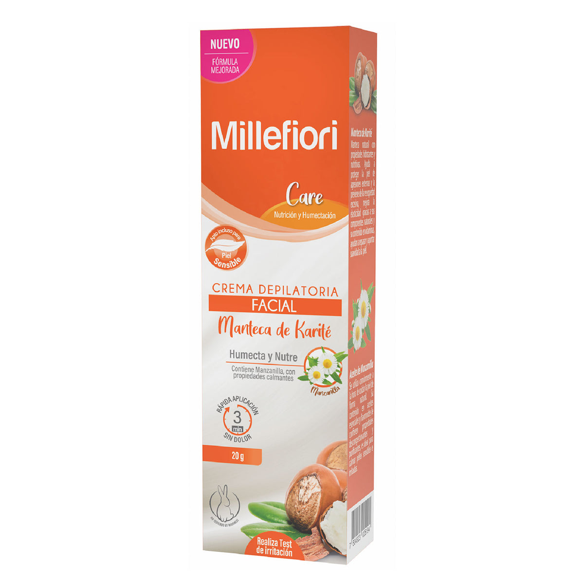 Millefiori Crema Depilatoria Rostro Manteca de Karité