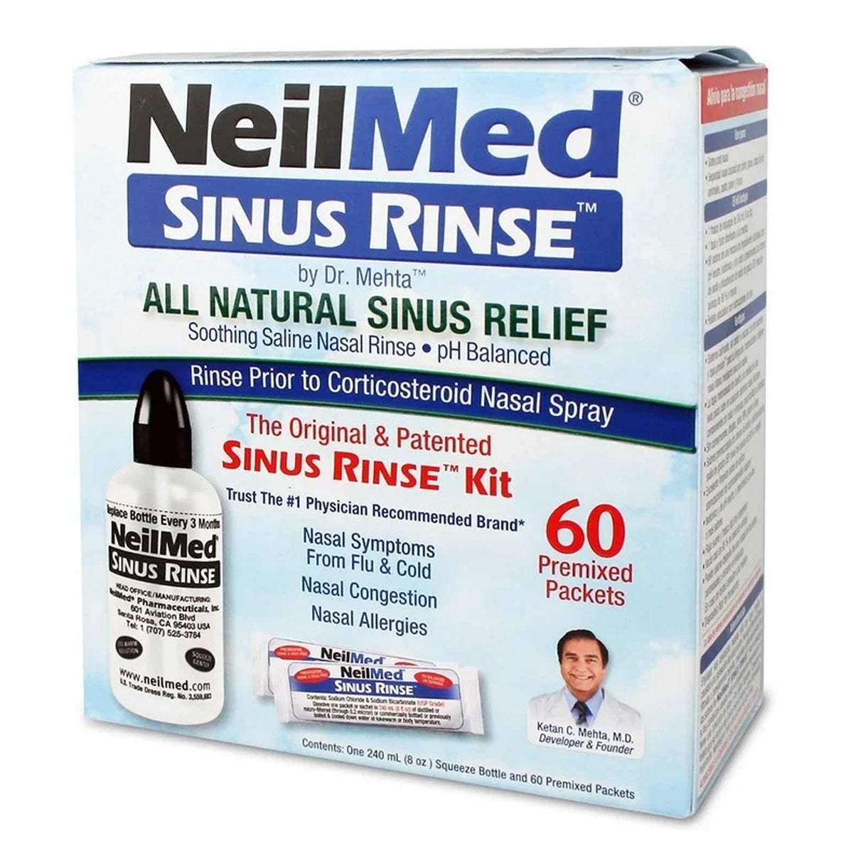 Sinus Rinse Kit - 60 unidades