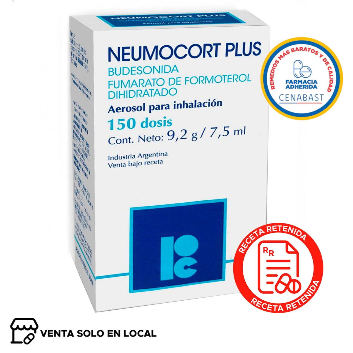 Neumocort Plus Aerosol para Inhalación 160/4,5 Cenabast