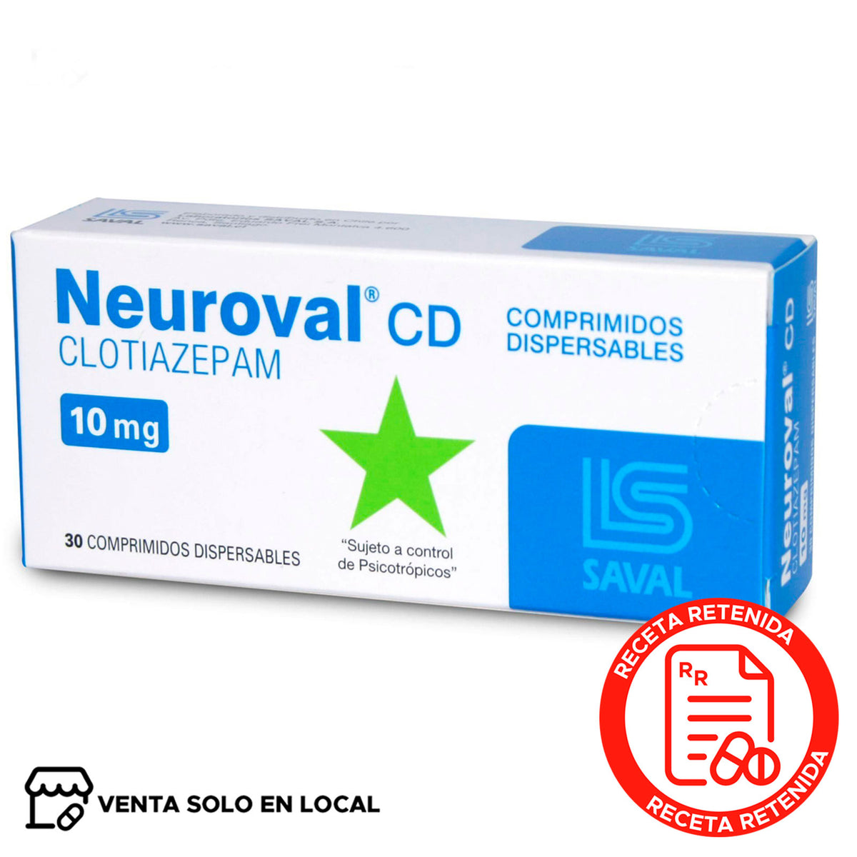 Neuroval CD Comprimidos Dispersables 10mg