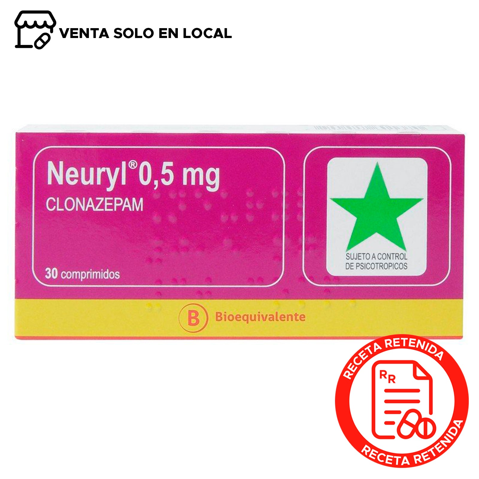 Neuryl Comprimidos 0,5mg