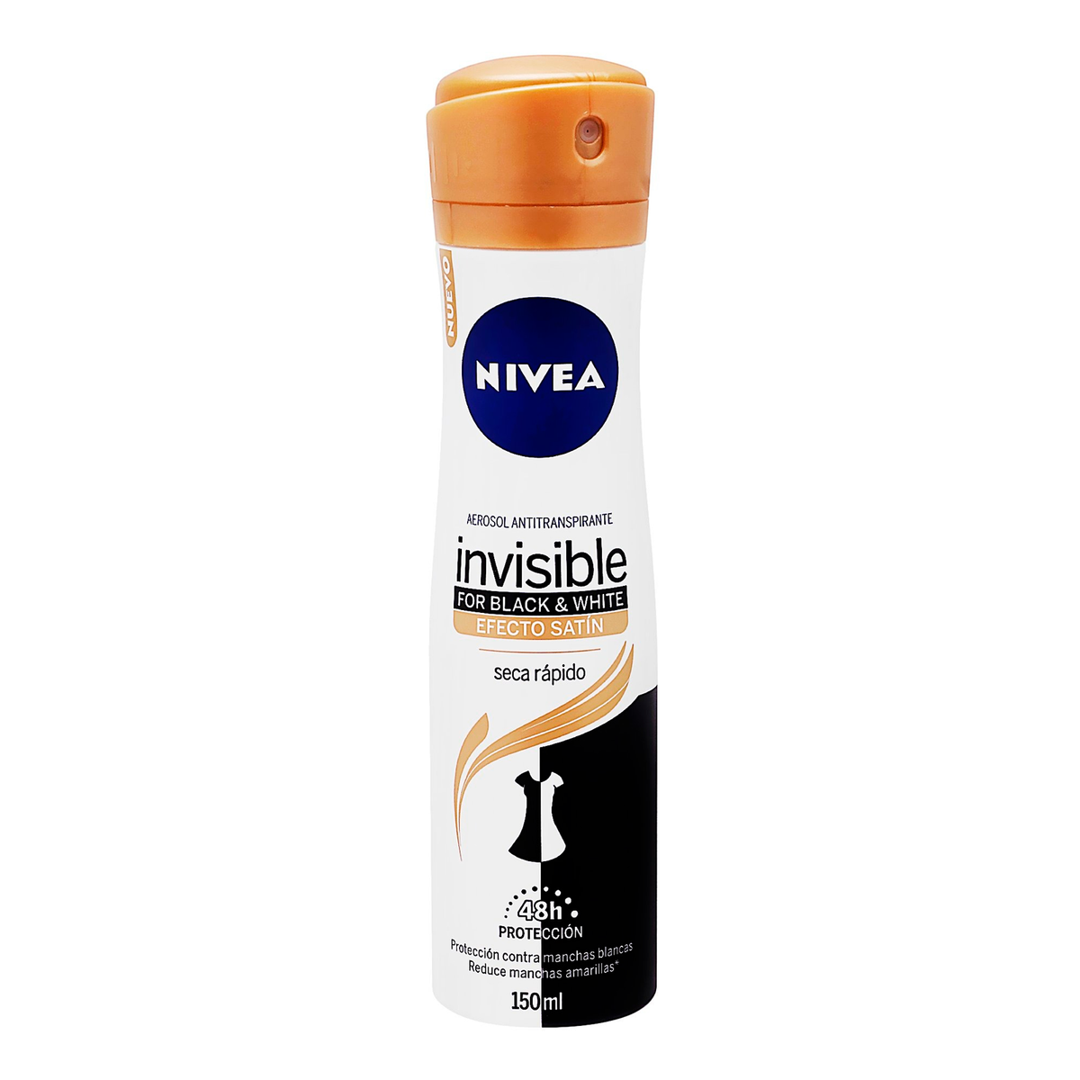 Nivea Desodorante Mujer Spray Black & White Invisible Efecto Satin