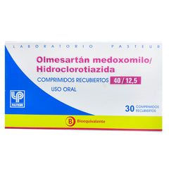 Olmesartán/Hidroclorotiazida Comprimidos Recubiertos 40/12,5