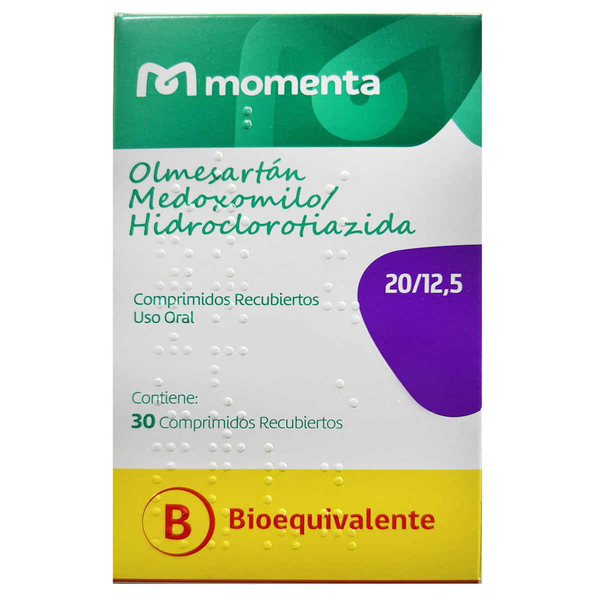 Olmesartán/Hidroclorotiazida Comprimidos Recubiertos 20/12,5