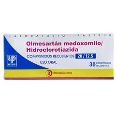 Olmesartán/Hidroclorotiazida Comprimidos Recubiertos 20/12,5